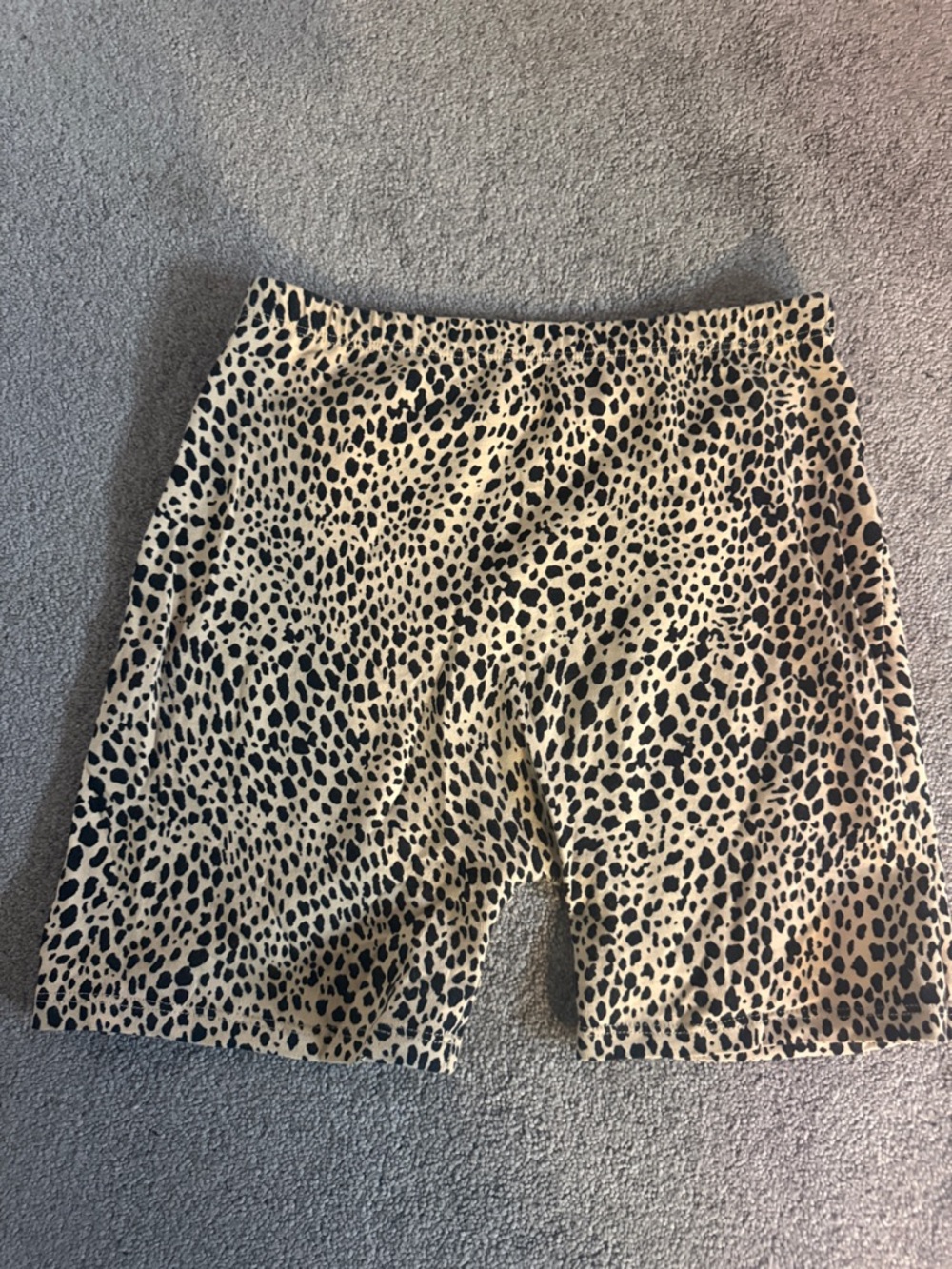 Brandy Melville Black and Brown Cheetah Print Bike Shorts - Picture 4 of 4
